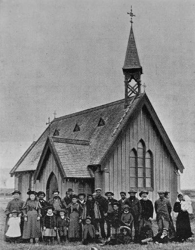Hone Wetere Church at Taumutu, 1899