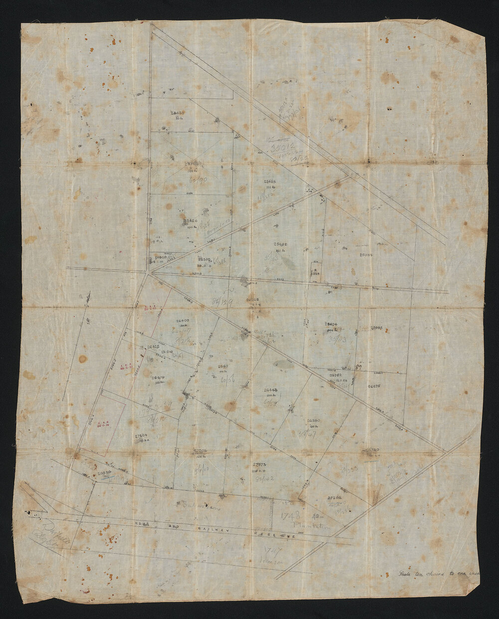 Map of Clinton property, Darfield