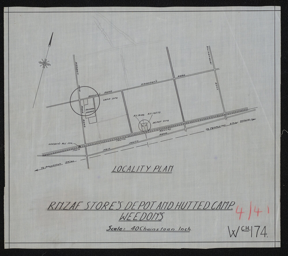 Plan for RNZAF Station Weedons