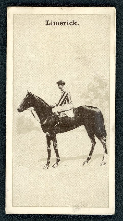Cigarette card of the racehorse Limerick