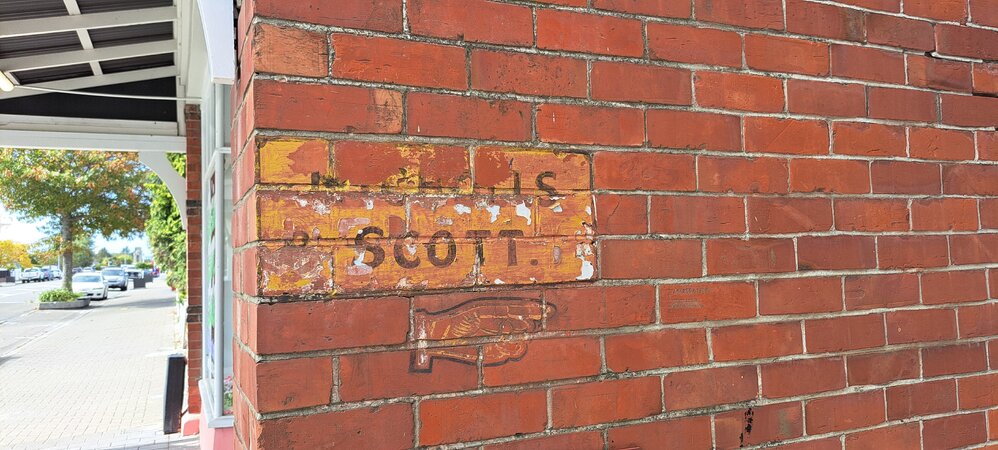 Sign for Nicholls &amp; Scott, Leeston