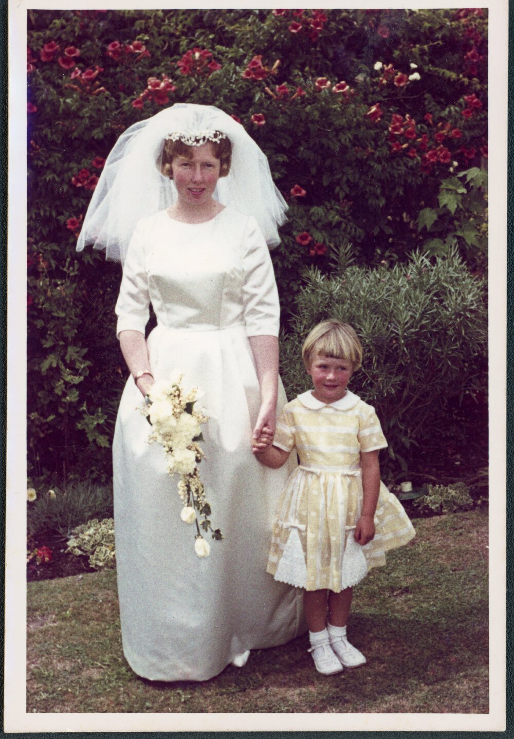 Jennifer Roseveare (nee Mills) on her wedding day