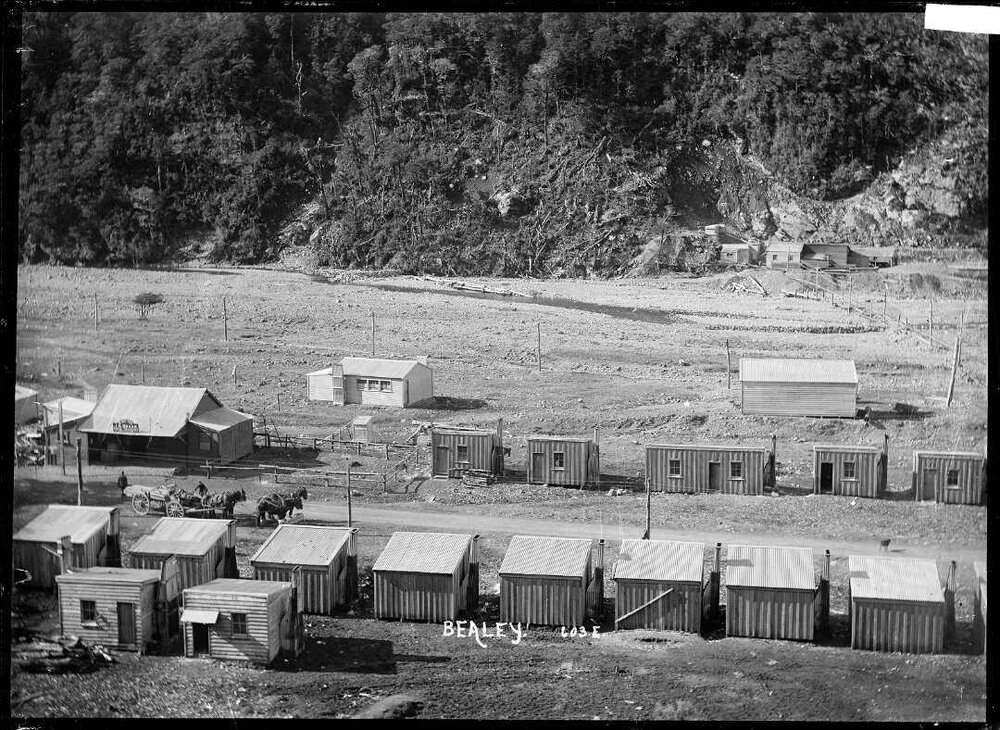 Worker's cottages at Bealey Flat