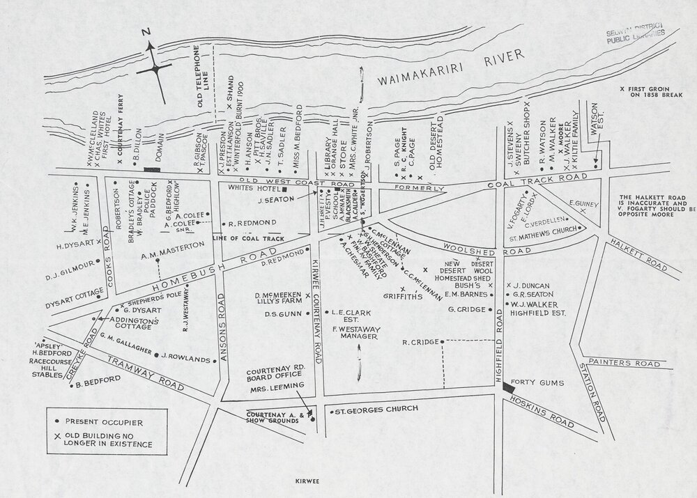 Map of Kirwee