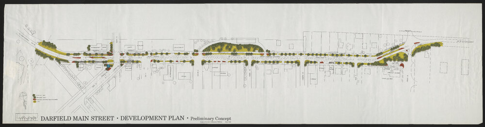 Planting plan of South Terrace, Darfield