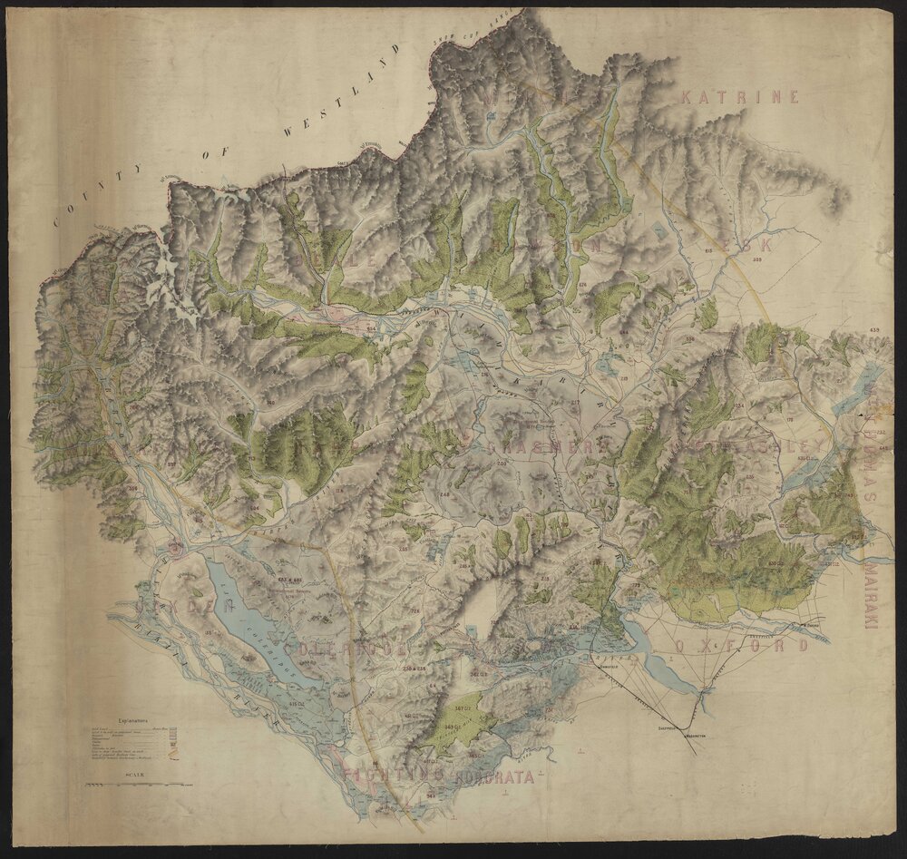 Map of route for Midland Railway