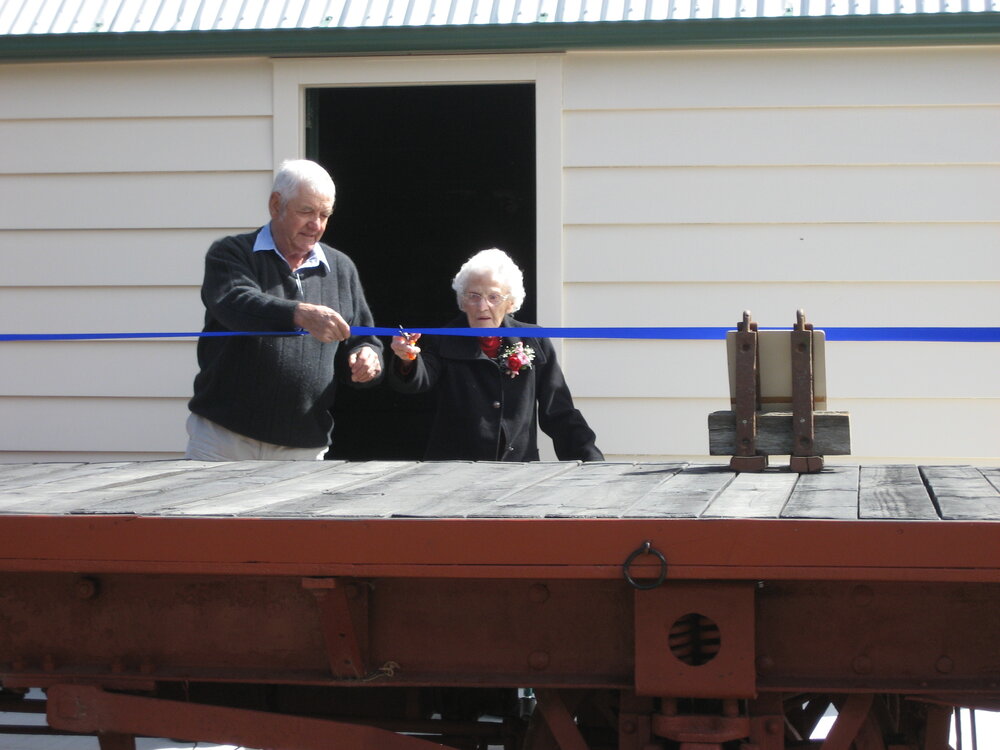 Opening of the Whitecliffs railway line historical site in Darfield