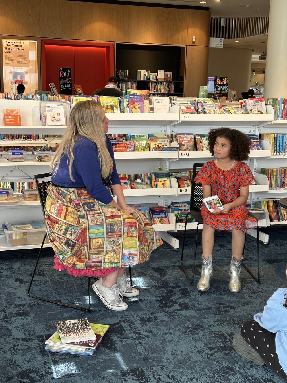 Brielle at the opening of her exhibition at Te Ara Ātea