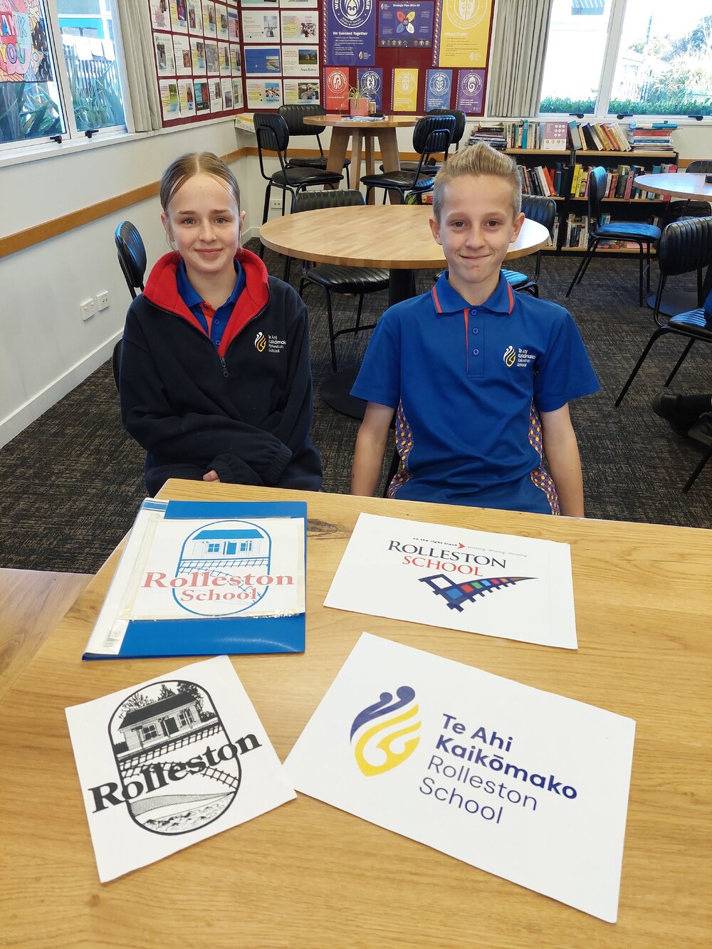 Rolleston School logos