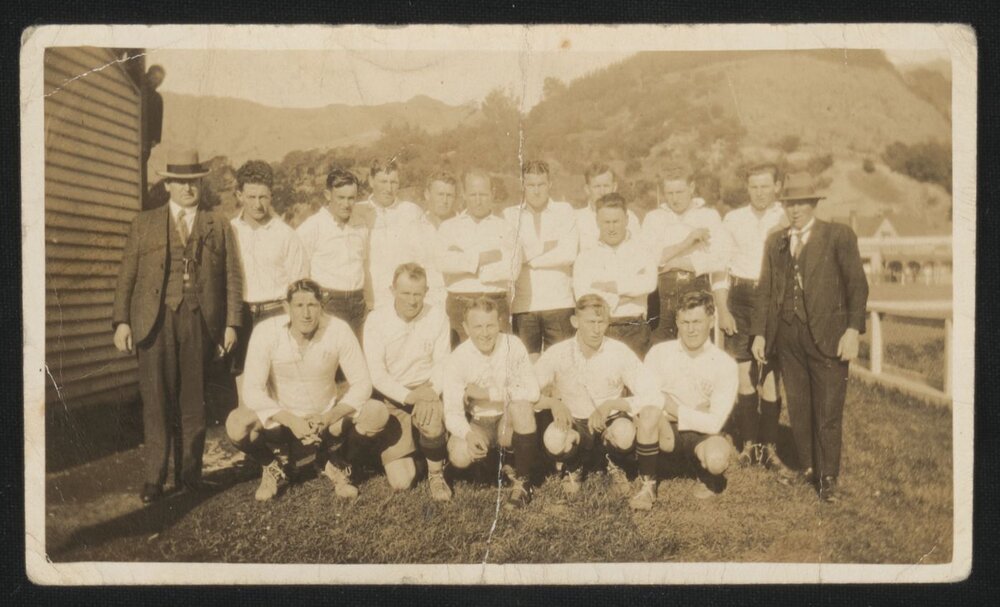 Lincoln rugby team at Akaroa
