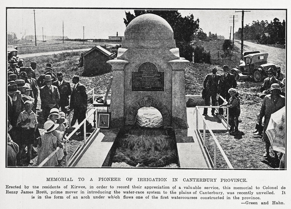 Kirwee Memorial to Colonel de Renzie James Brett