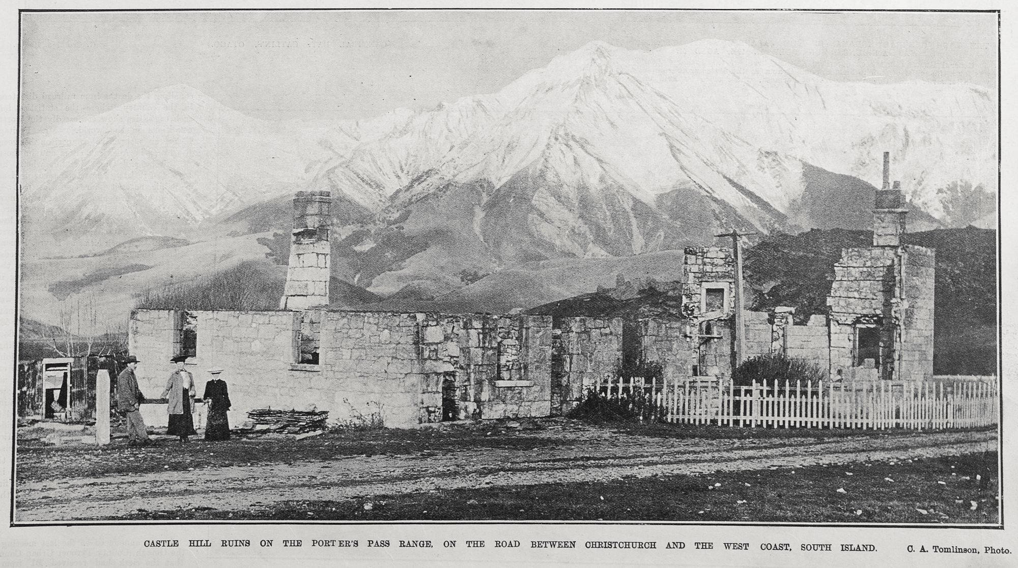 Castle Hill hotel ruins
