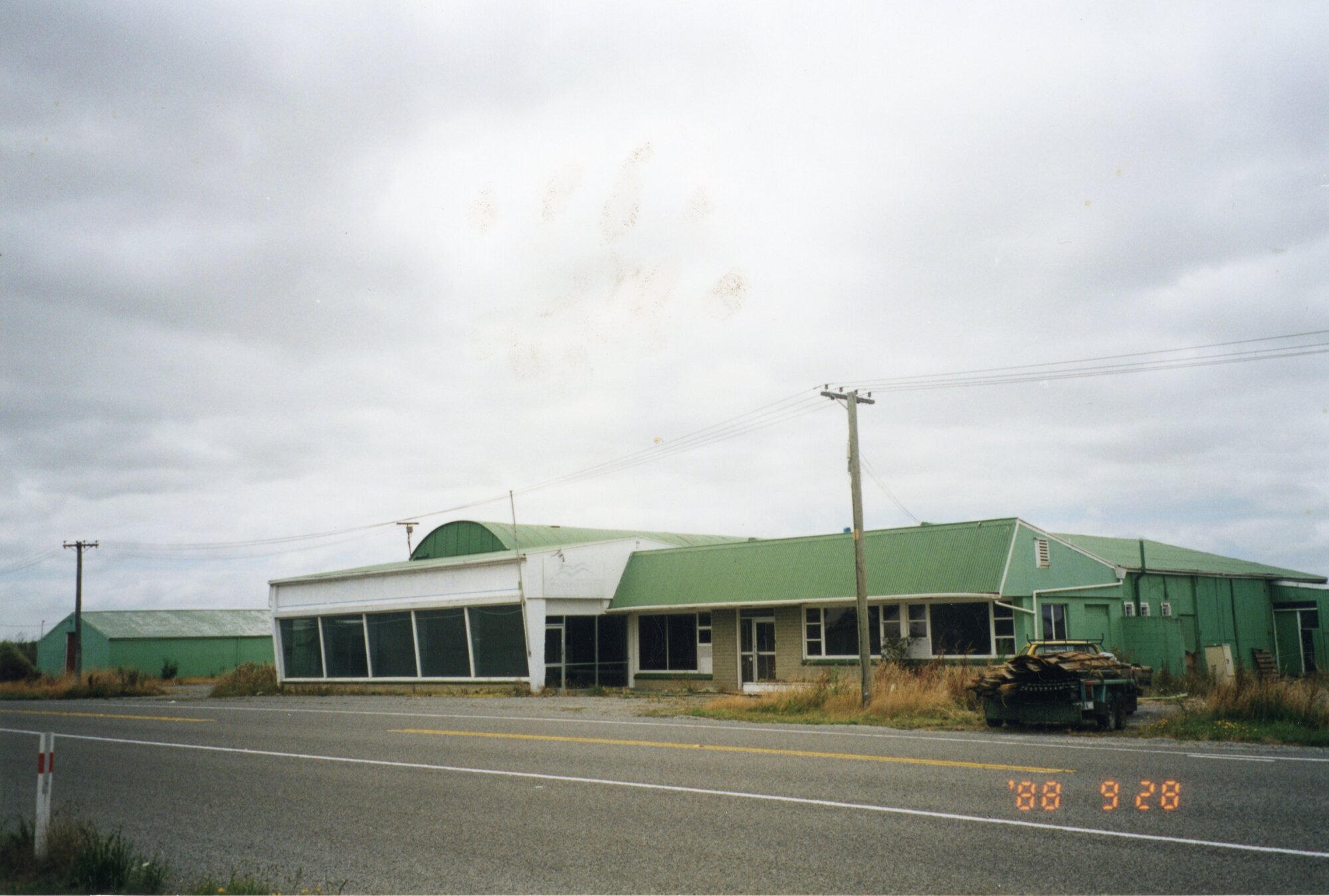 Jones and Hoskyns buildings beside State Highway 1, Rolleston