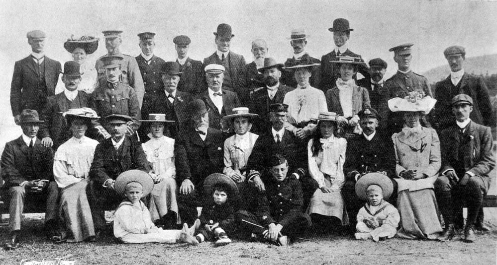 A group visiting the Burnham Industrial School