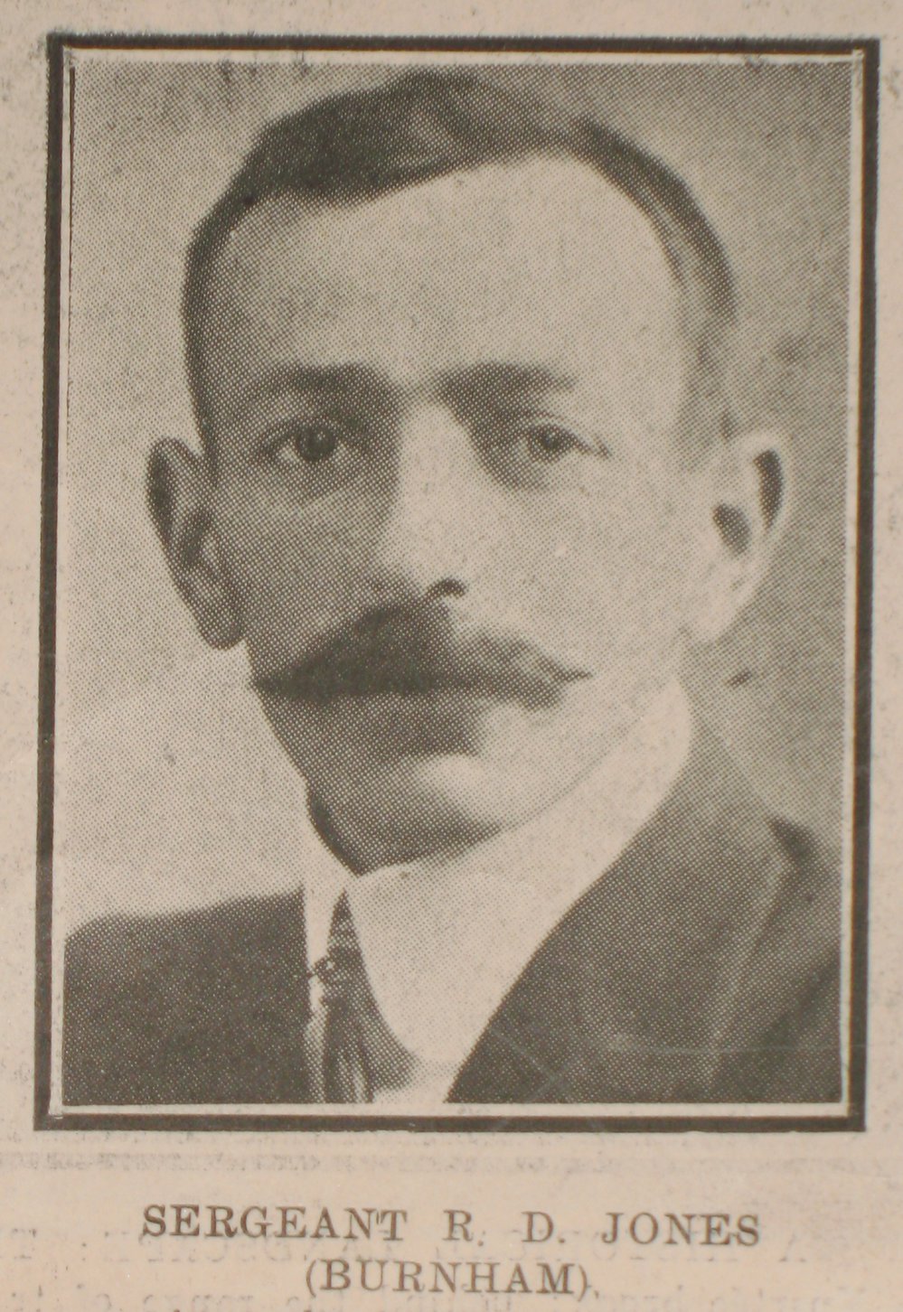 Sergeant R. D. Jones