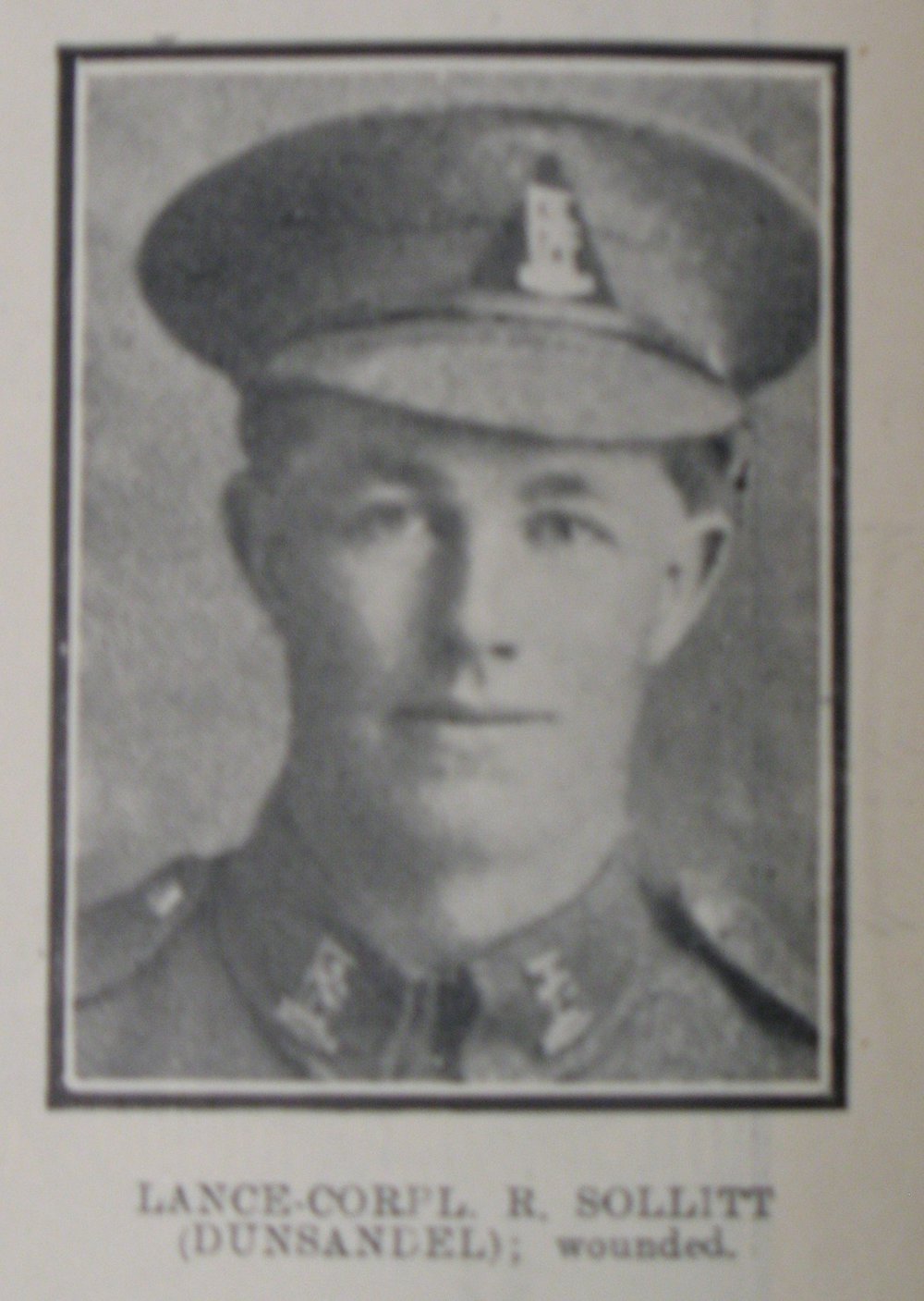 Lance-Corporal R. Sollit's headshot