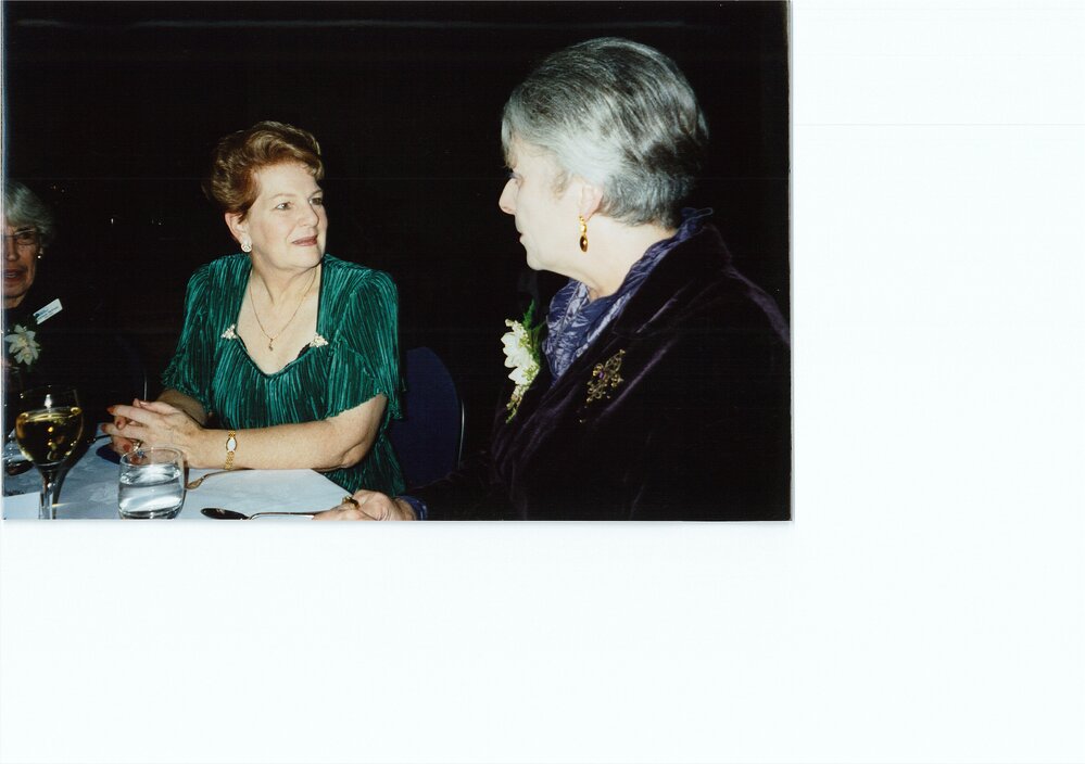 Dame Malvina Major and Dame Silvia Cartwright at Community Service Awards