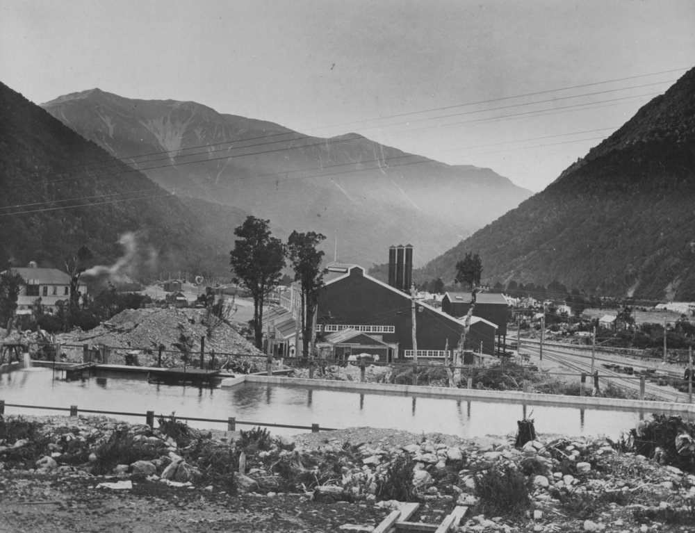 Power station with dam, Otira  