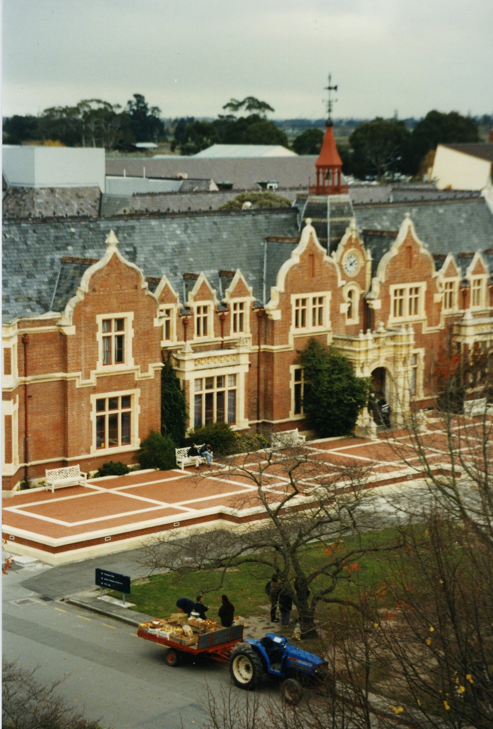 Looking down on George Forbes Memorial Library at Lincoln University