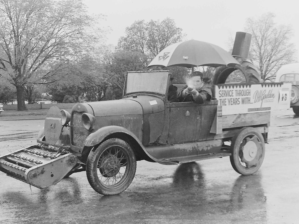 Massey Ferguson car in Leeston procession 