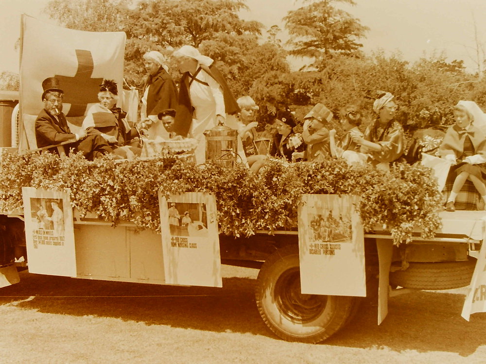 Red Cross float