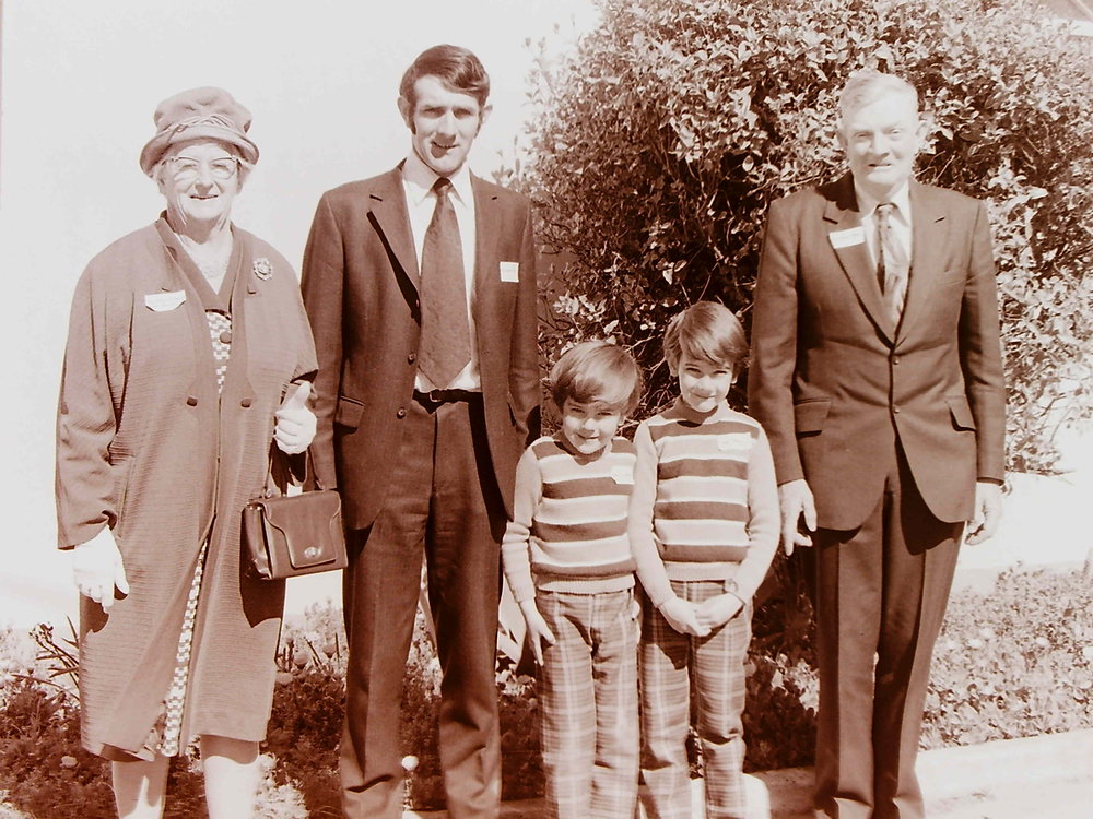 Group standing outside church