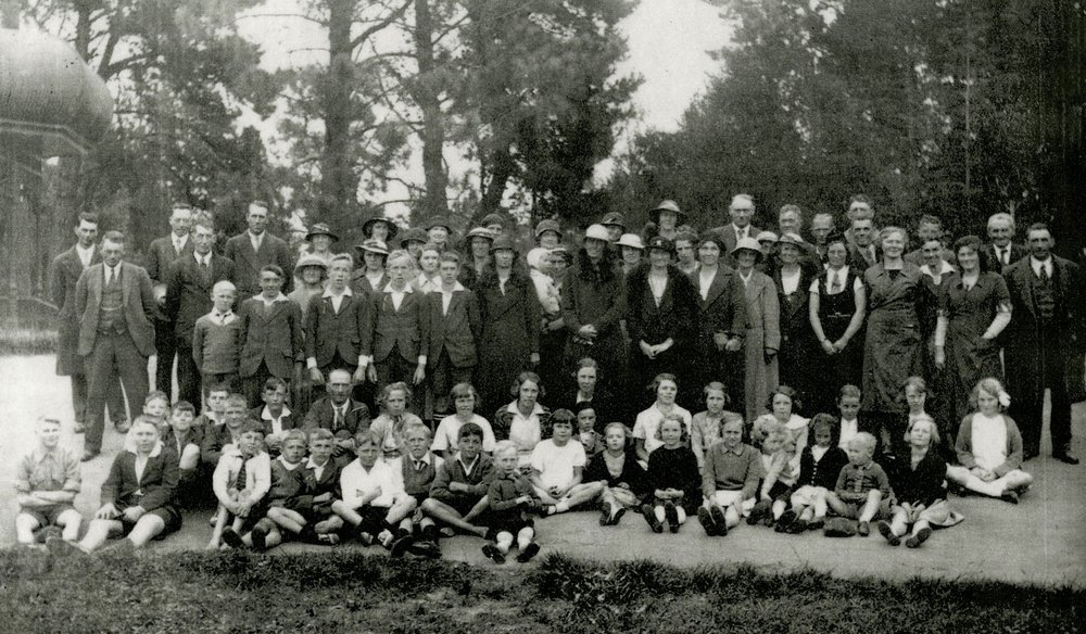 West Melton School Picnic at Ashburton Domain, 1936