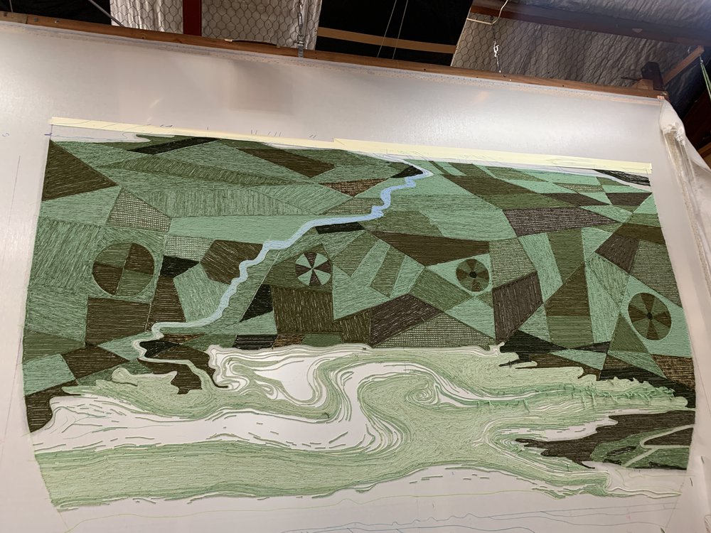 Te Ara Ātea Rug work in progress  