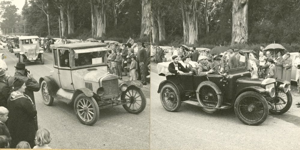 Vintage cars at Courtenay School Centennial
