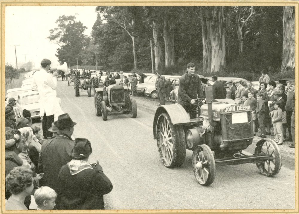 Tractors at Courtenay School Centennial