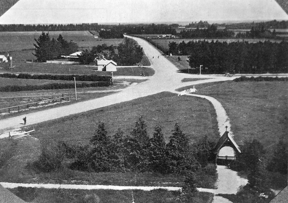 View from St John's Church Hororāta, 1911