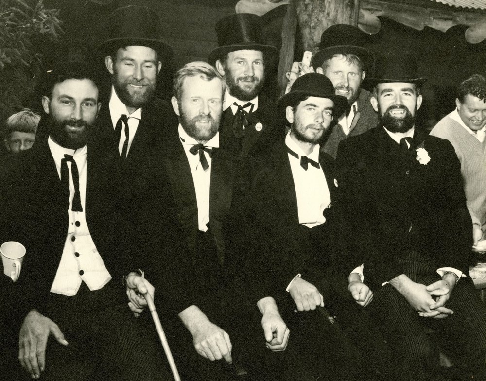 Beard growing competition at Courtenay School Centennial