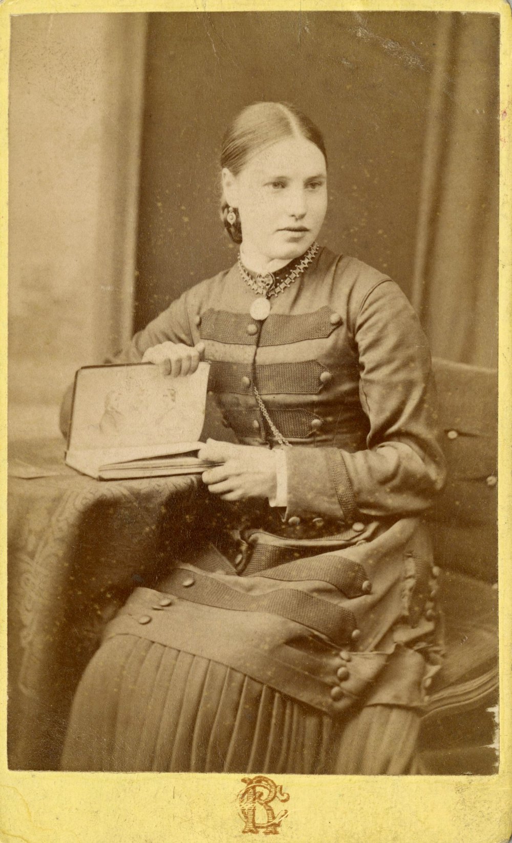 Early Studio Portrait of Young Woman
