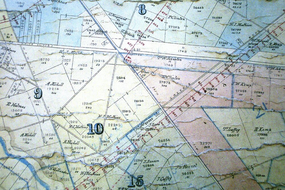 Map of Darfield and Whitecliffs farms