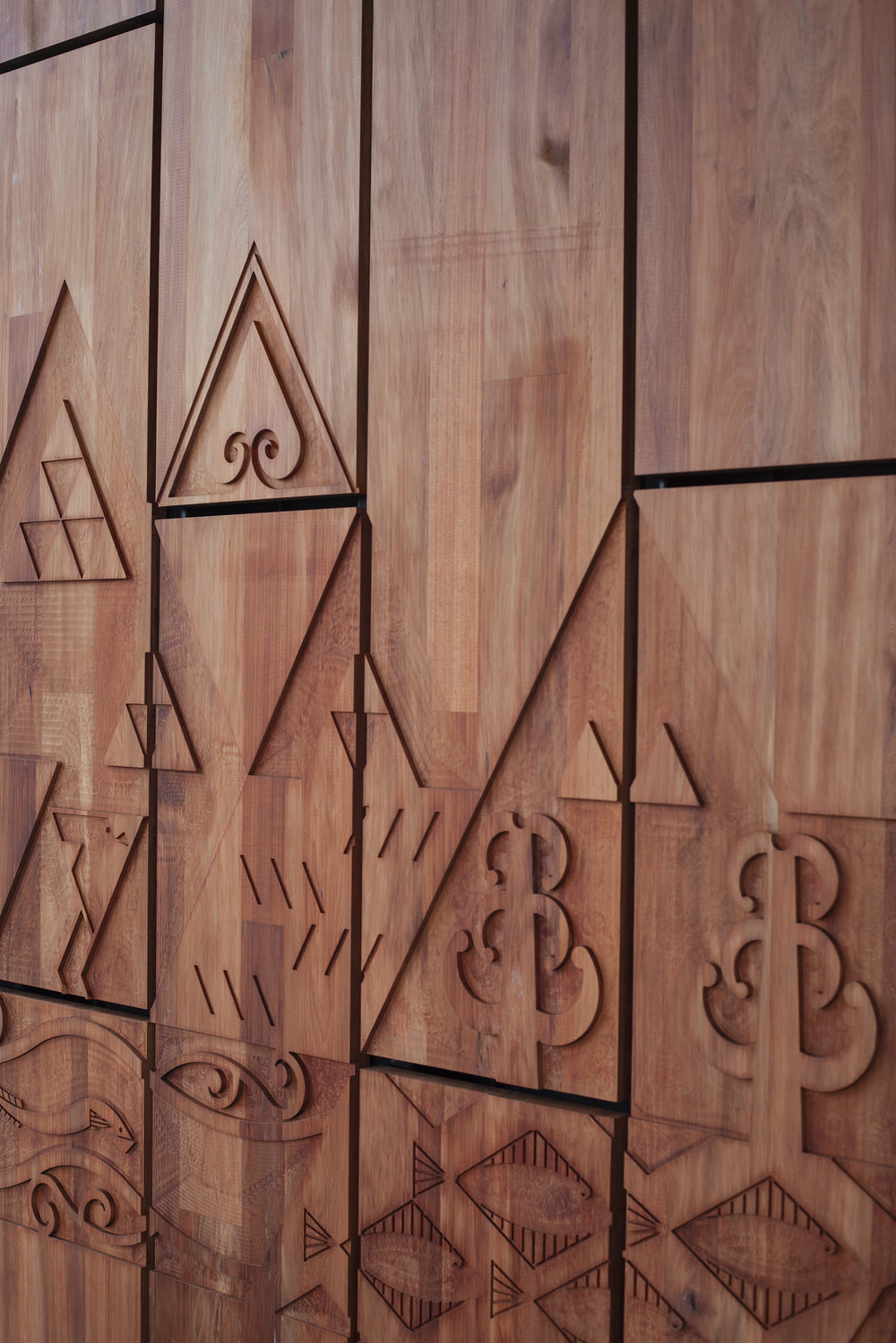 Cath Brown-inspired Panels in Te Ara Ātea