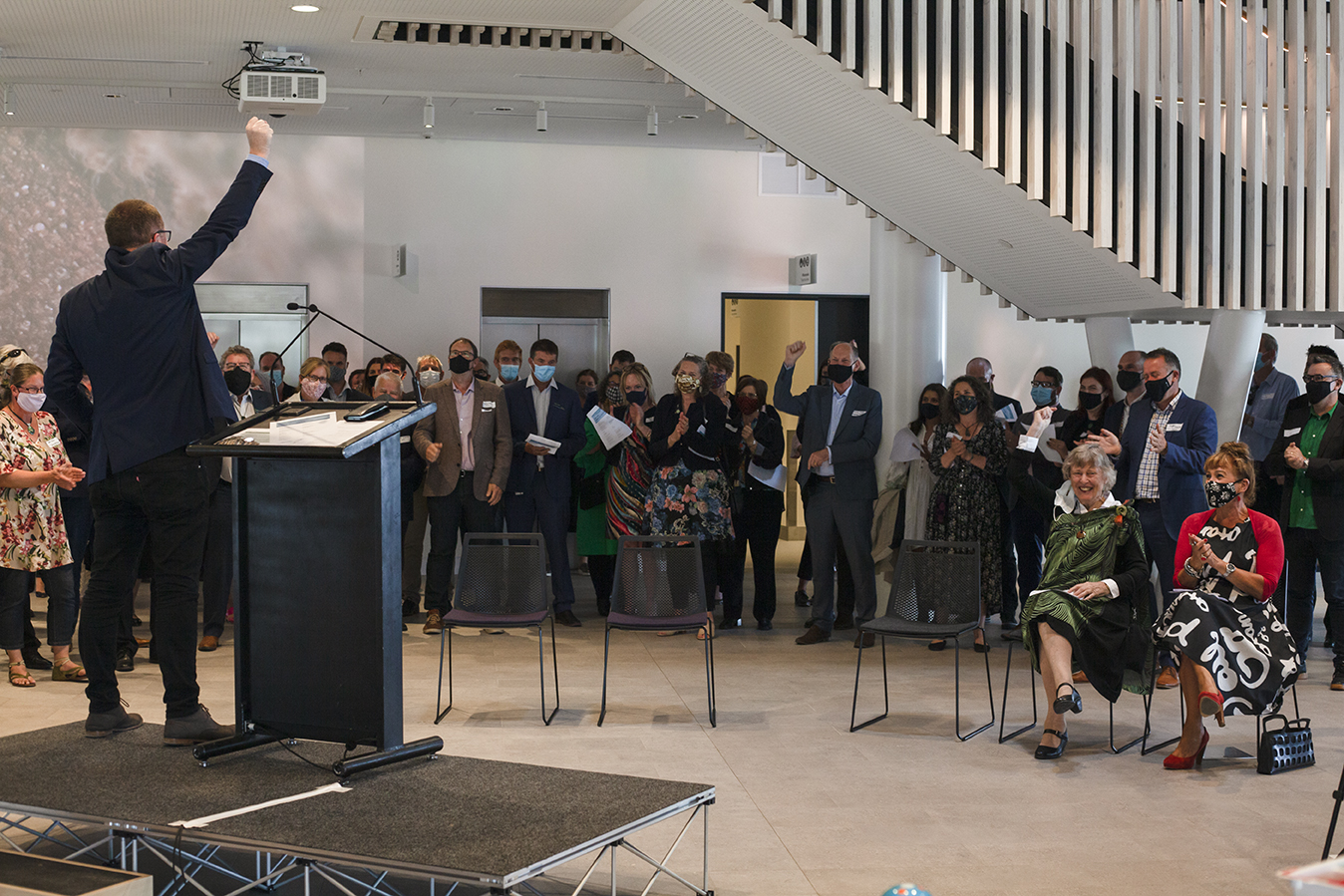 Mayor Sam Broughton declares Te Ara Ātea open