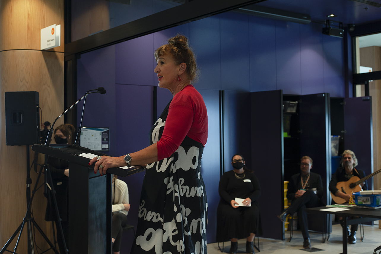 Keynote speaker Liz Brown, Chairperson of Te Taumutu Rūnanga