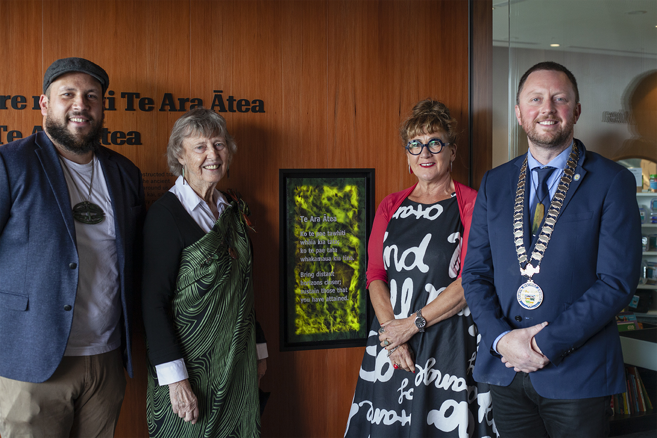Attendees at the Whakatu whera/Official opening