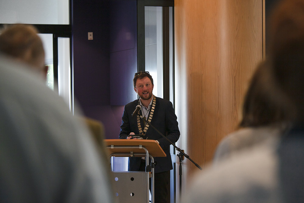 Keynote speaker Mayor Sam Broughton