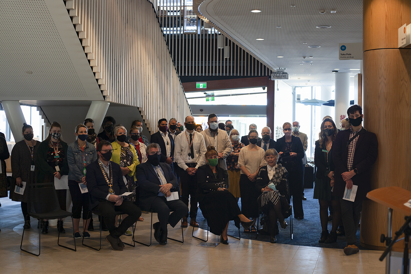 Attendees at the Whakatau whare