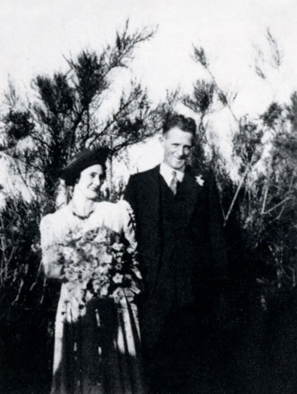 Mona and Rona Anderson on their Wedding Day, 1940