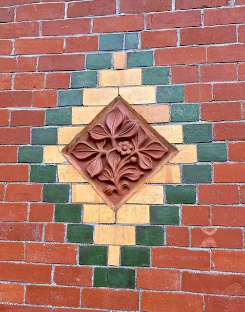 Hurst Seager-designed tile and coloured bricks
