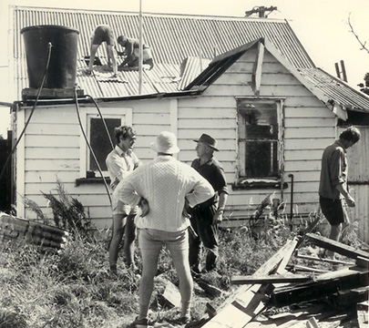 Getting ready to move Liffey Cottage
