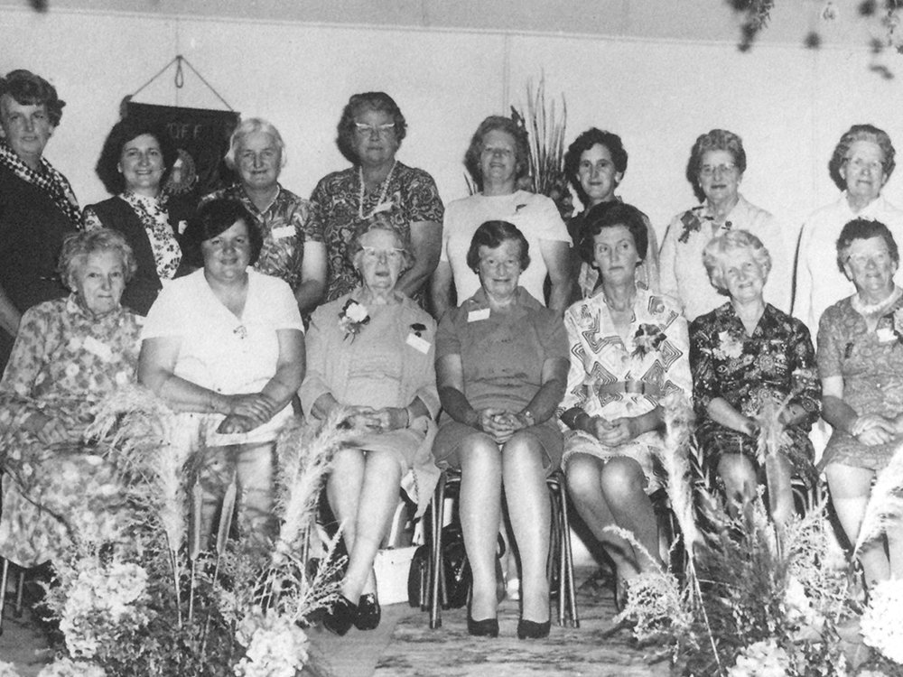 Members of the Rolleston Branch of the WDFF, early 1970s