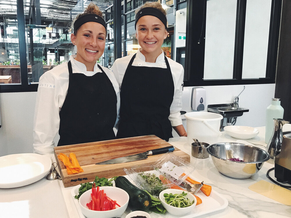 Rosa and Margo in the Plant Lab kitchen, Venice Beach, Los Angeles, 2017