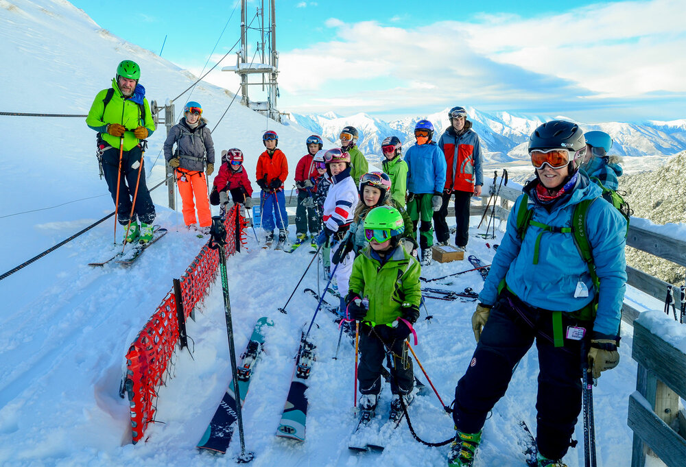 Junior members of Broken River Ski Club