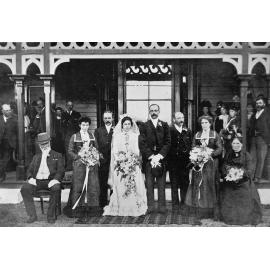 Wedding of H. Patterson and M. R. Anderson