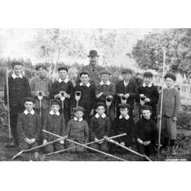 Mr T. Pole and the pupils of Waddington School