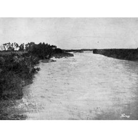 The Waikirikiri Selwyn river in flood near Coalgate