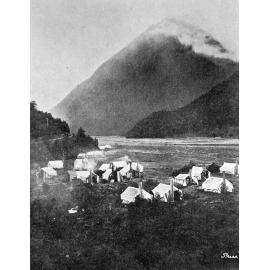 Workmans camp at Horseshoe Bend, Bealey Gorge